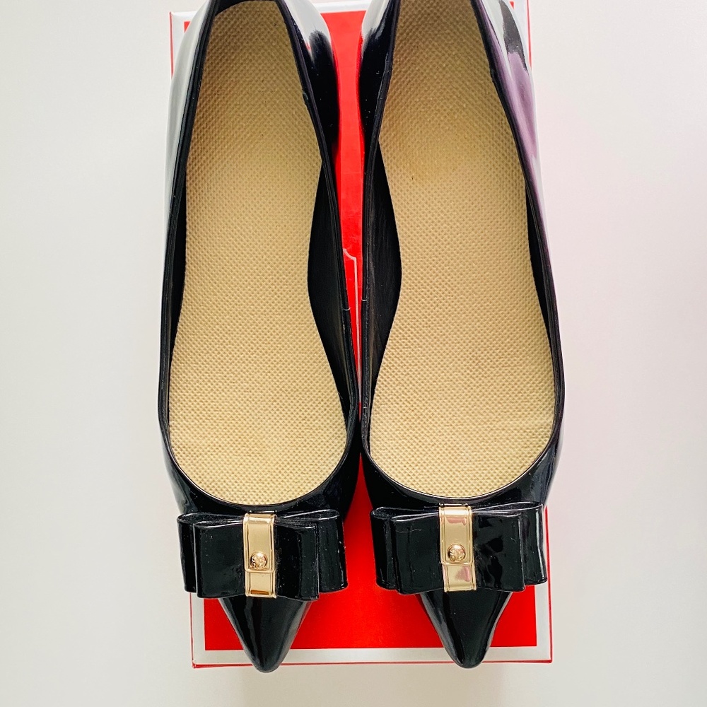 Coach MANDY PATENT BLACK Woman 6.5M